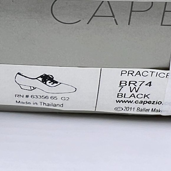 7W 7 WIDE Capezio Womens BR74 Practice Cuban‎ Ballroom Dance Shoes Heels - Picture 15 of 15